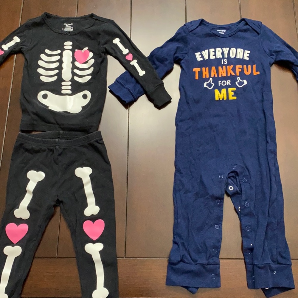 Carter’s Halloween & Thanksgiving outfits - 18M
